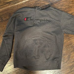 Dark gray champion hoodie